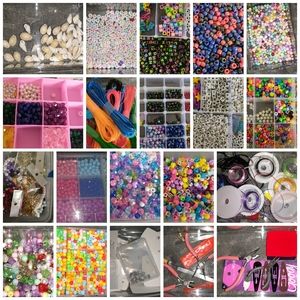 Things to make bracelets Necklace charms , 39 pairs of earrings